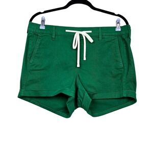 Torrid Womens Green Drawstring Pull-On Cuffed Shorts Size 0X